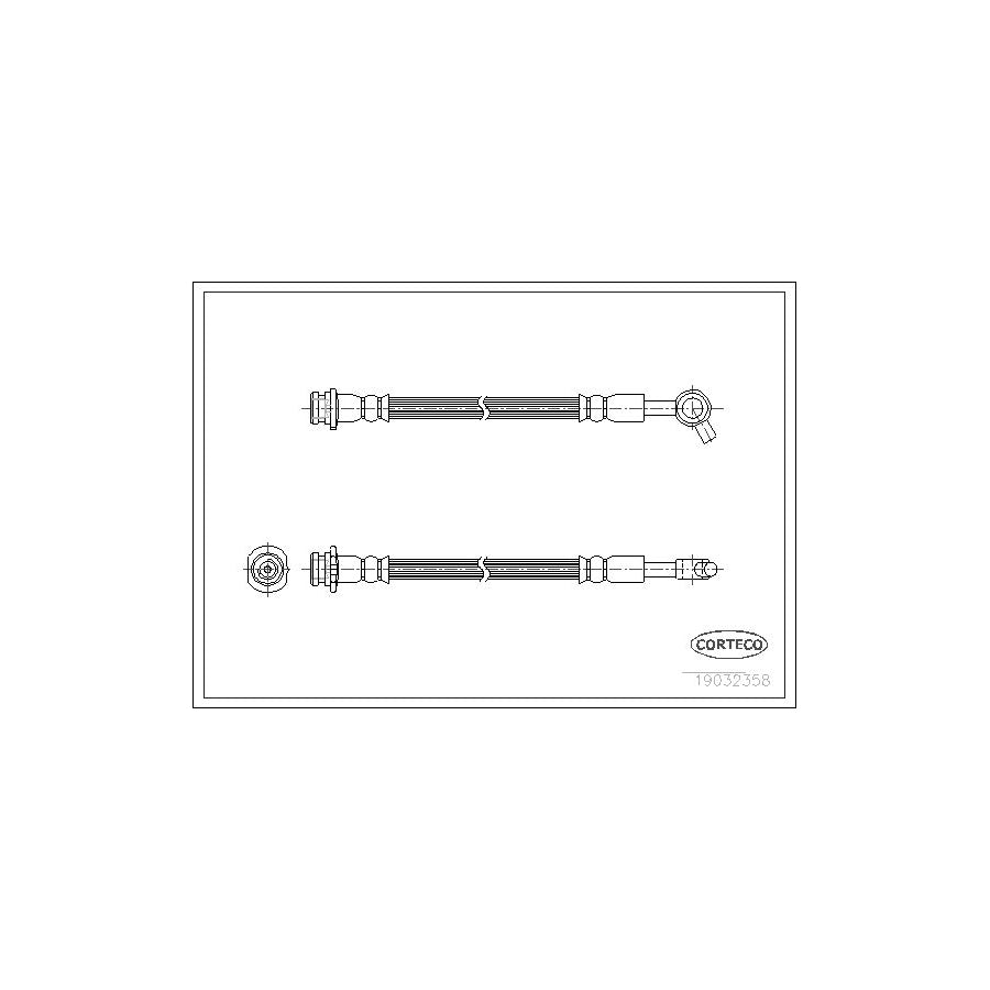 Corteco 19032358 Brake Hose For Nissan Patrol | ML Performance UK