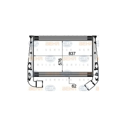 Hella 8ML 376 777-061 Intercooler