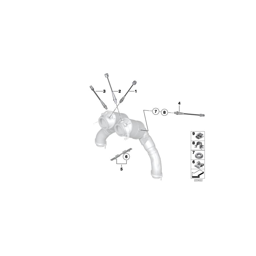 Genuine BMW 11787584379 F04 F12 F07 Lambda-Probe Bracket (Inc. Hybrid X6, 550i & 750iX) | ML Performance UK Car Parts
