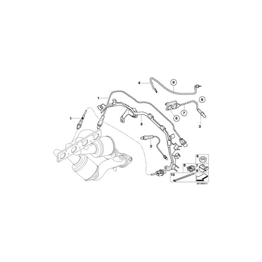 Genuine BMW 11787572579 E64 I01 F10 Plastic Nut (Inc. i3 120Ah, 525i & 530xi) | ML Performance UK Car Parts