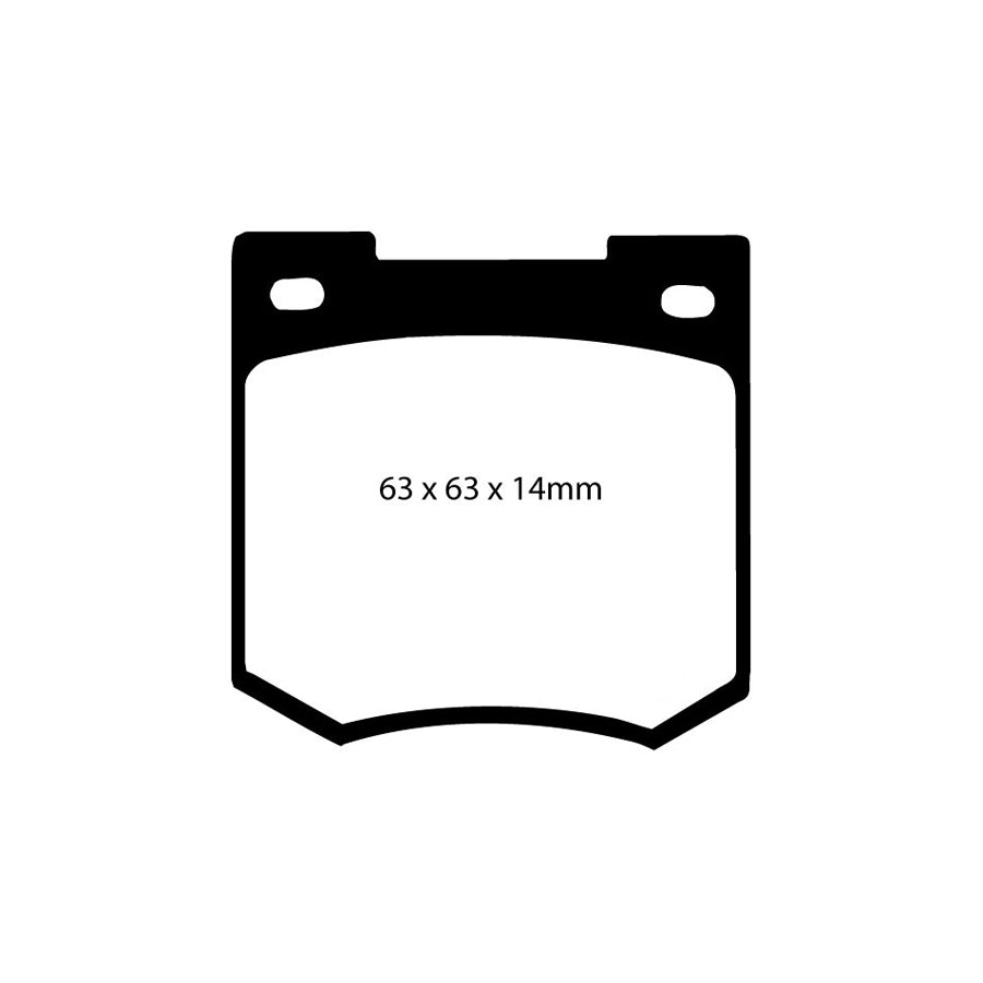 EBC DP2106 Ford Vauxhall Volvo Greenstuff Front Brake Pads 2 | ML Performance UK Car Parts
