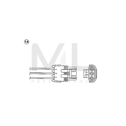 NTK Lambda Sensor / O2 Sensor (NGK 1878) - OZA55-R1 | ML Car Parts UK | ML Performance