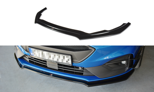 Maxton Design FO-FO-4-STLINE-FD1T Front Splitter V.1 Ford Focus ST / ST-Line MK4 | ML Performance UK Car Parts