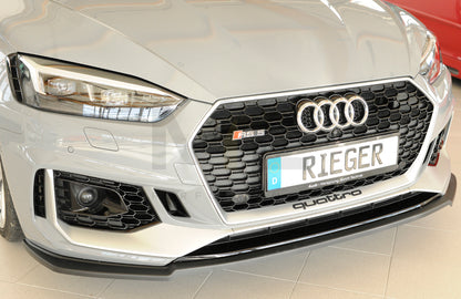 Rieger 00055484 Audi B9 F5 RS5 Front Splitter 5 | ML Performance UK Car Parts