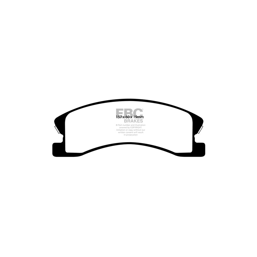 EBC DP61664 Jeep Grand Cherokee Greenstuff Front Brake Pads - ATE Caliper 2 | ML Performance UK Car Parts