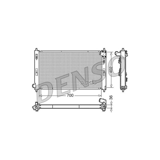 Denso DRM45029 Drm45029 Engine Radiator For Mitsubishi Outlander Ii Off-Road (Cw_W) | ML Performance UK