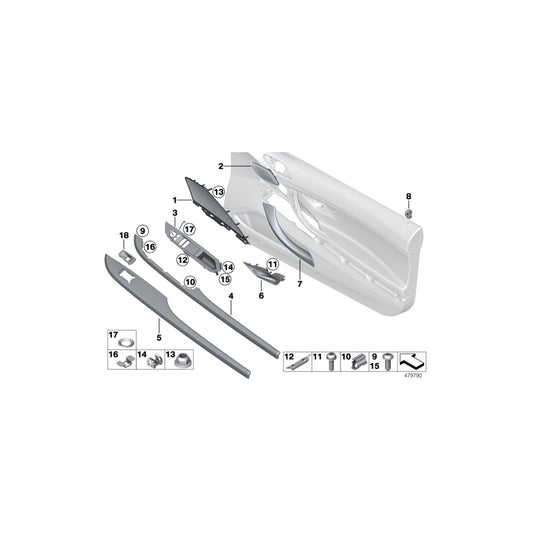 Genuine BMW 51417261991 F12 F13 Cover Loudspeaker Left SCHWARZ (Inc. 640dX, 640iX & 650iX 4.0) | ML Performance UK