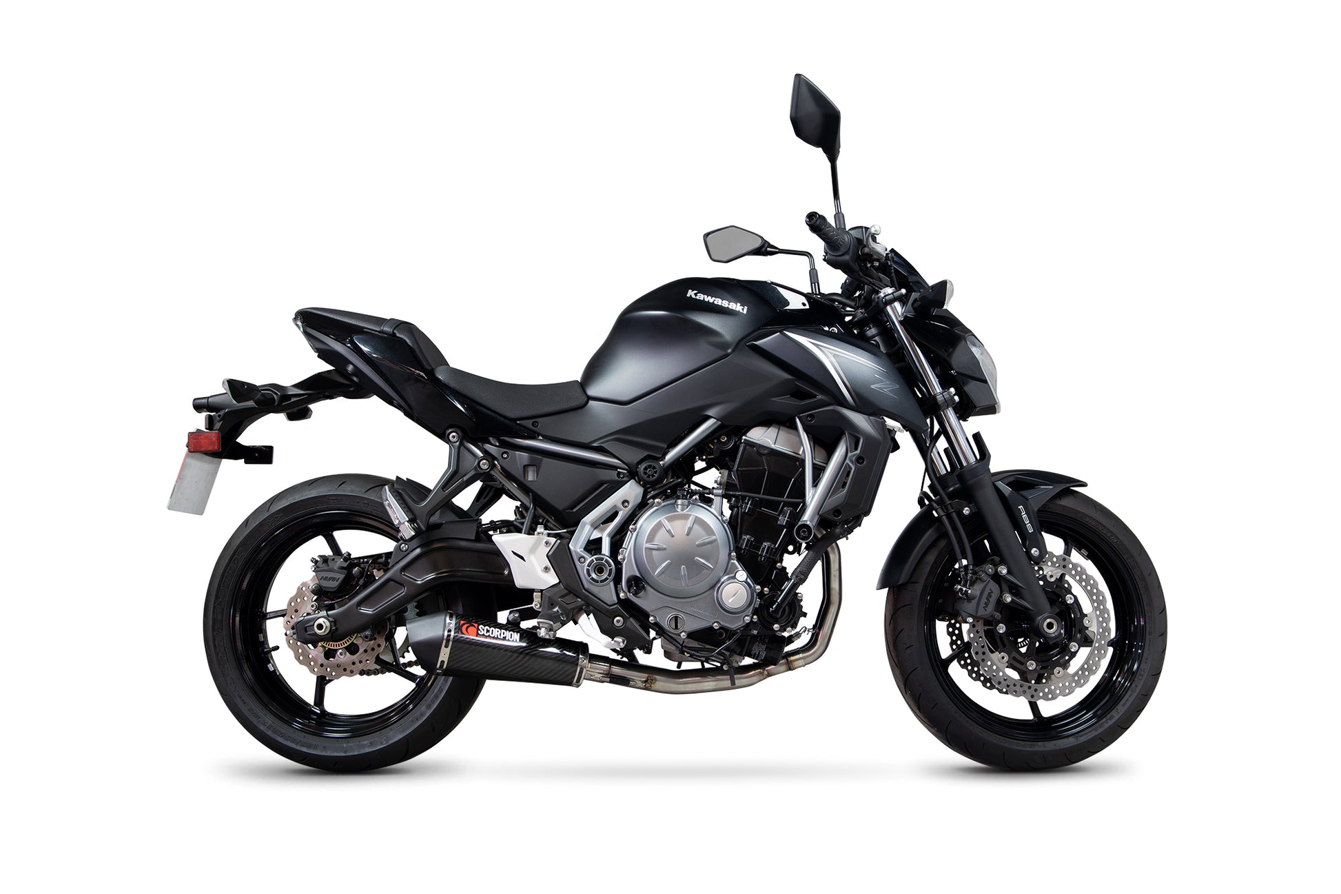 Scorpion RKA138SYSCEO Kawasaki Z650 Serket Taper Full System - Carbon Fibre Sleeve | ML Performance UK UK