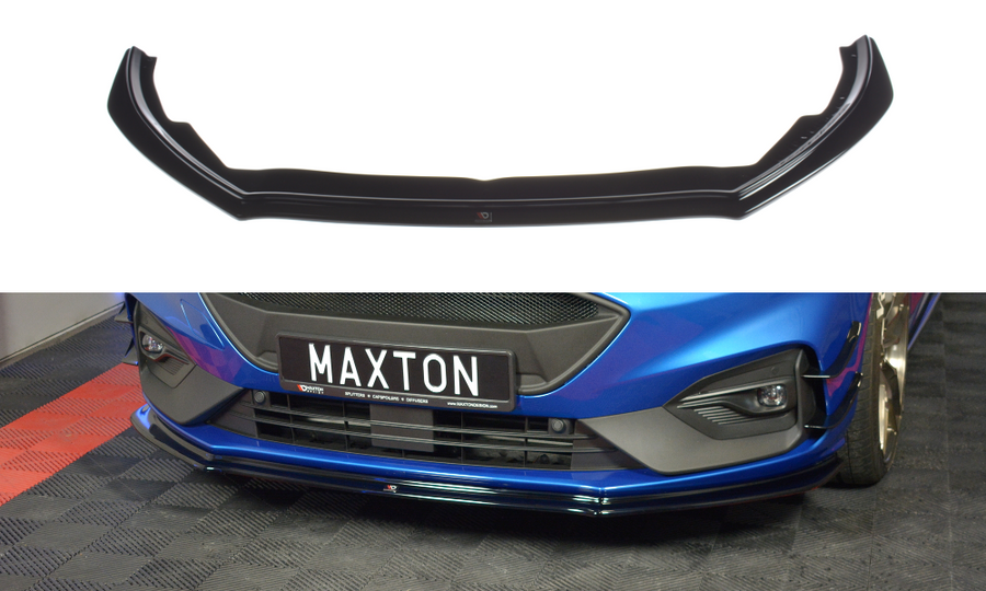 Maxton Design FO-FO-4-STLINE-FD4T Front Splitter V.4 Ford Focus ST / ST-Line MK4 | ML Performance UK Car Parts