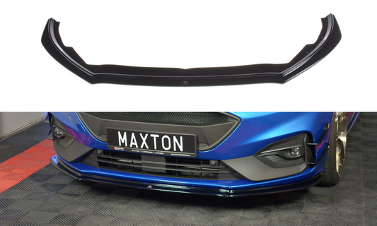 Maxton Design FO-FO-4-STLINE-FD4T Front Splitter V.4 Ford Focus ST / ST-Line MK4 | ML Performance UK Car Parts