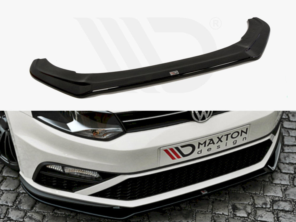 Maxton Design VW-PO-5F-GTI-FD2T Front Splitter VW Polo V GTI | ML Performance UK Car Parts