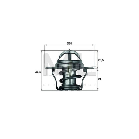 MAHLE ORIGINAL TX 4 75D Engine thermostat Opening Temperature: 75��C, with seal | ML Performance Car Parts
