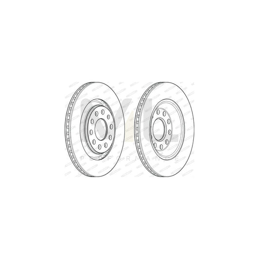 FERODO PREMIER DDF1889C Brake Disc for AUDI A4 Vented, Coated, with bolts/screws | ML Performance Car Parts