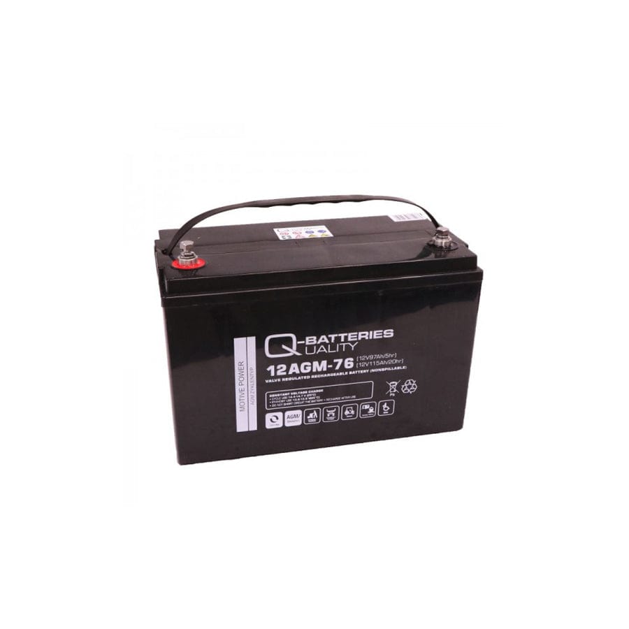 Q-Batteries 12AGM76 Traction battery 12V 97Ah (5h) 115Ah (20h), maintenancefree AGM battery VRLAC | ML Performance UK Car Parts