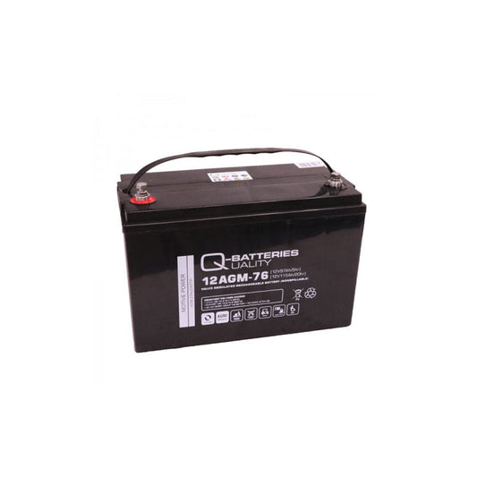 Q-Batteries 12AGM76 Traction battery 12V 97Ah (5h) 115Ah (20h), maintenancefree AGM battery VRLAC | ML Performance UK Car Parts