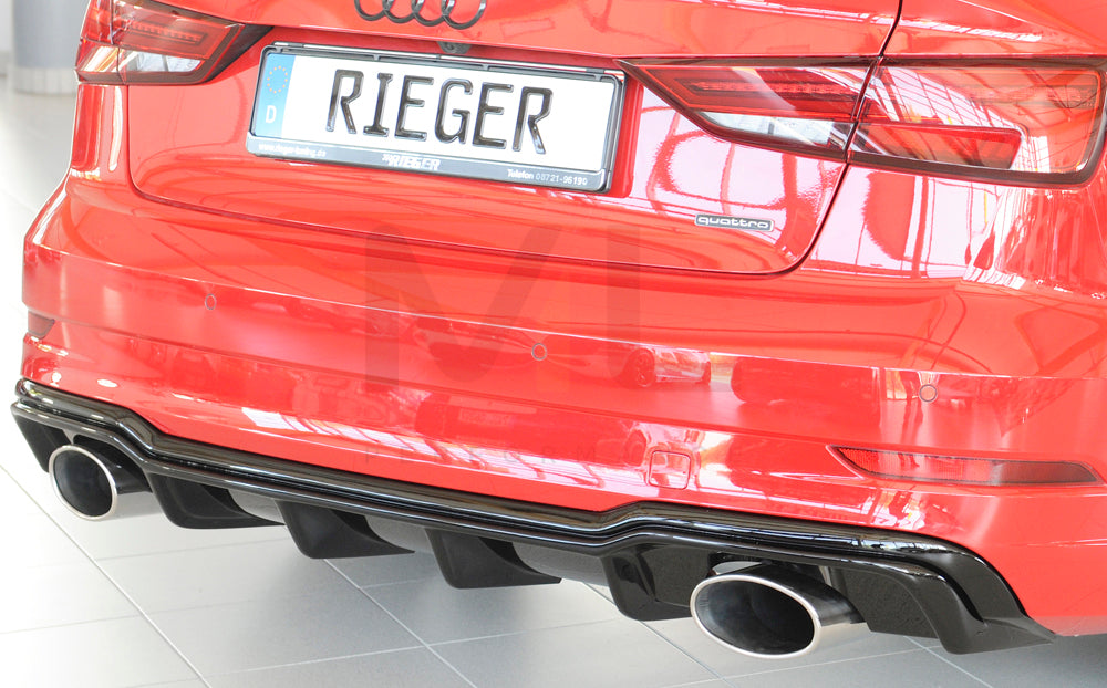 Rieger 00088187 Audi 8V Rear Diffuser (A3 & S3) 2 | ML Performance UK Car Parts