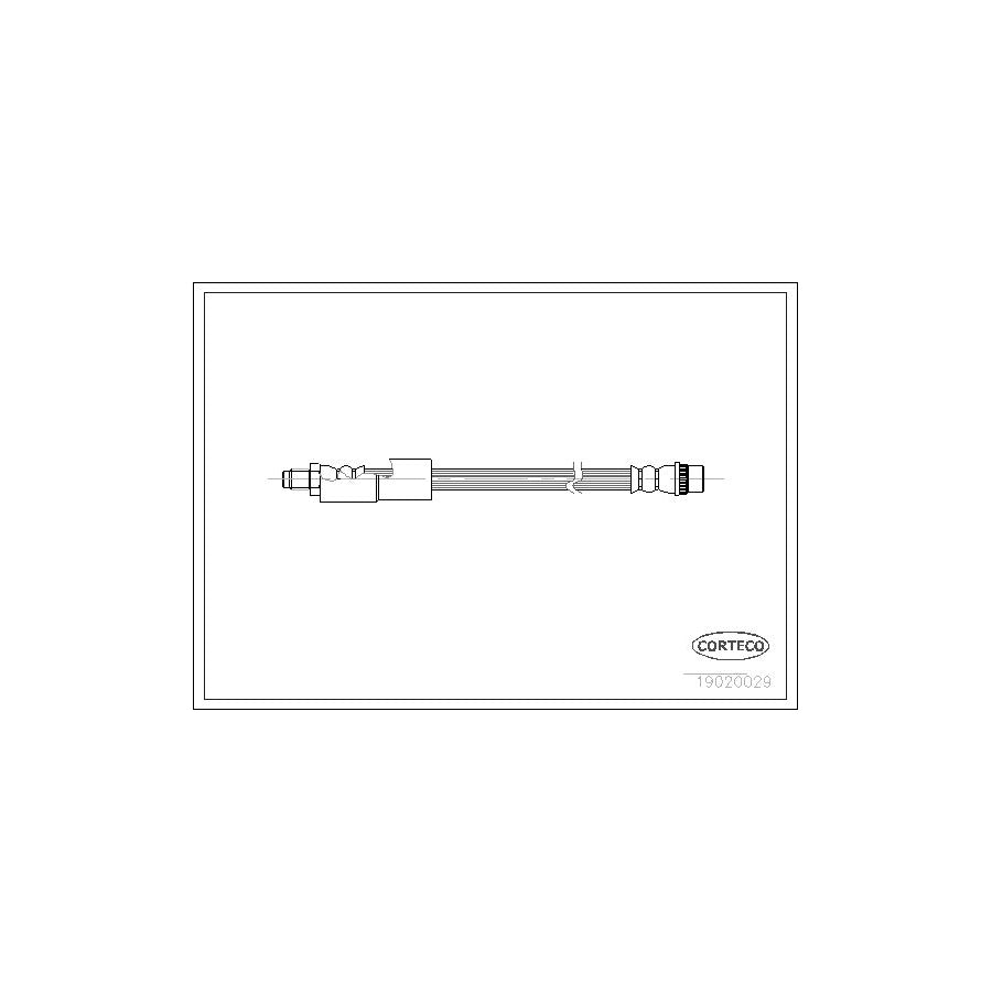 Corteco 19020029 Brake Hose For Renault 25 | ML Performance UK