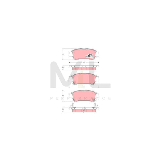 TRW Cotec Gdb3249 Brake Pad Set With Acoustic Wear Warning | ML Performance Car Parts