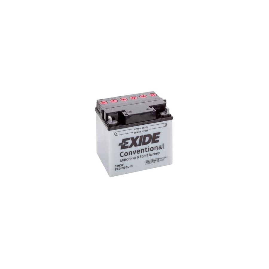 Exide E60-N30L-B 12V Conventional Motorcycle Battery | ML Performance UK Car Parts