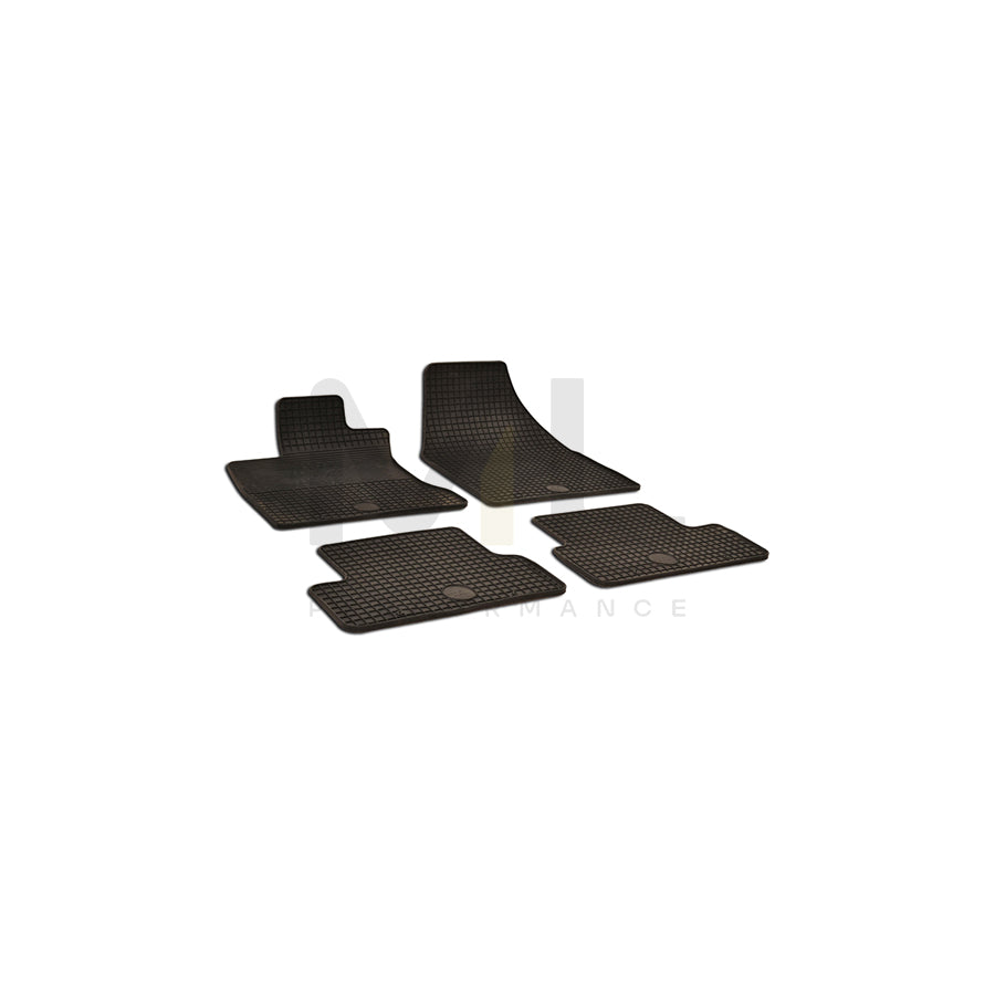 WALSER Tailored 50455 Floor mat set for NISSAN Qashqai II (J11) Elastomer, Front and Rear, Quantity: 4, Black | ML Performance Car Parts