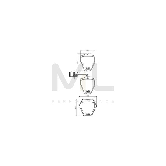 Hella 8DB 355 008-791 Brake Pad Set For Audi A8 With Integrated Wear Warning Contact | ML Performance Car Parts