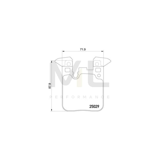 Brembo P 06 095 Brake Pad Set Prepared For Wear Indicator, With Anti-Squeak Plate, With Counterweights | ML Performance Car Parts