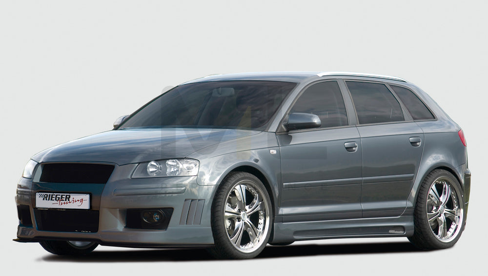Rieger 00056740 Audi 8P A3 Side Skirt 3 | ML Performance UK Car Parts