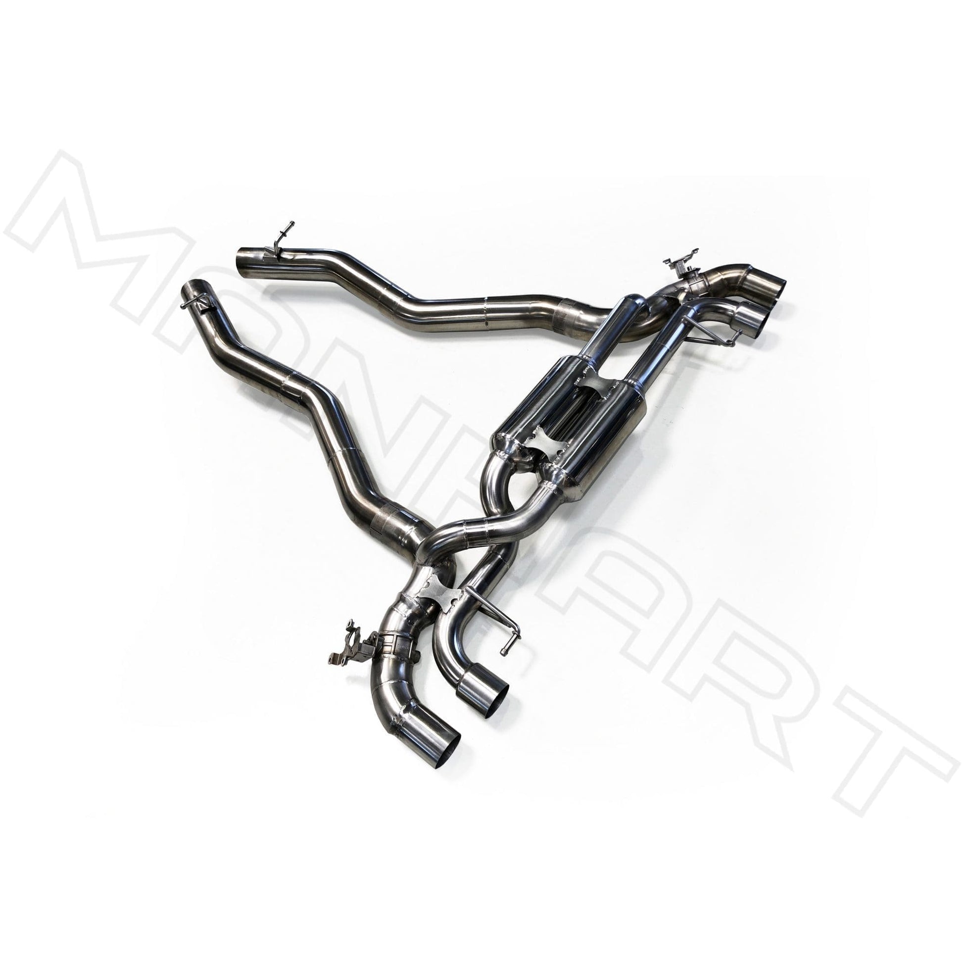 MANHART MH5F9011103_M8 SLIP-ON RACE EXHAUST FOR BMW F9X M8 (COMPETITION) WITH VALVE CONTROL