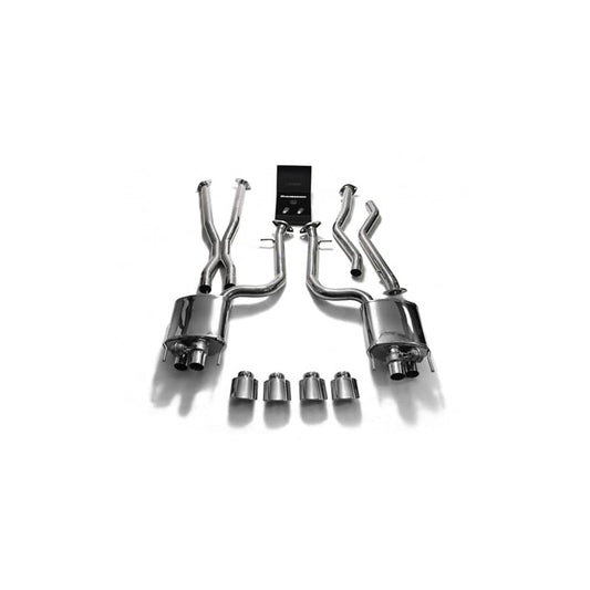 Armytrix LXRCF-QS3840C Valvetronic Header Back Exhaust System Lexus RC-F 5.0L V8 2015-2021 with  Quad Chrome 4" | ML Performance UK UK Car Parts