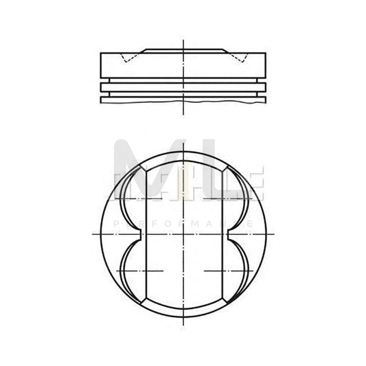 MAHLE ORIGINAL 0028902 Piston 97,5 mm, with piston rings | ML Performance Car Parts