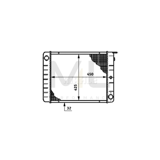 MAHLE ORIGINAL CR 652 000S Engine radiator Brazed cooling fins, Manual Transmission | ML Performance Car Parts
