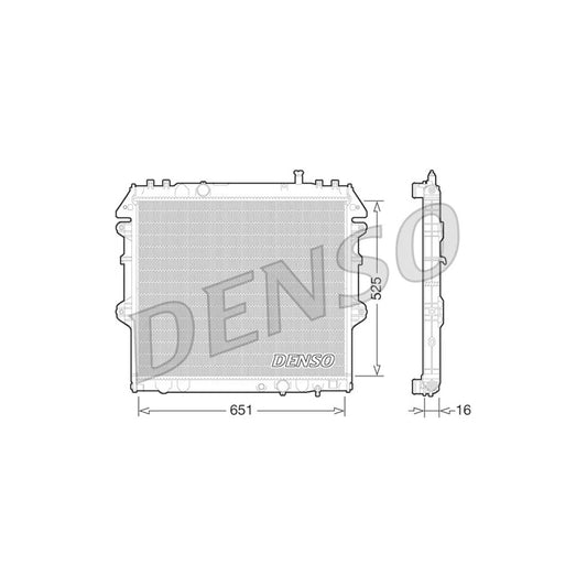 Denso DRM50069 Drm50069 Engine Radiator For Toyota Hilux Vii Pickup | ML Performance UK