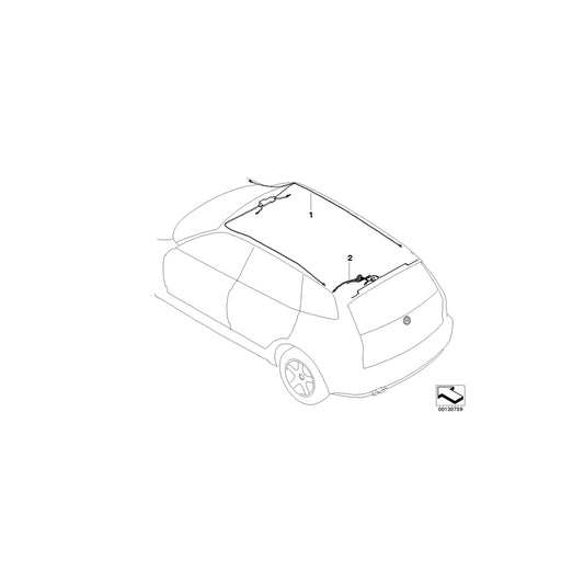 Genuine BMW 61123412556 E83 Wiring Set Rear Spoiler (Inc. X3 3.0i, X3 3.0si & X3 2.0i) | ML Performance UK