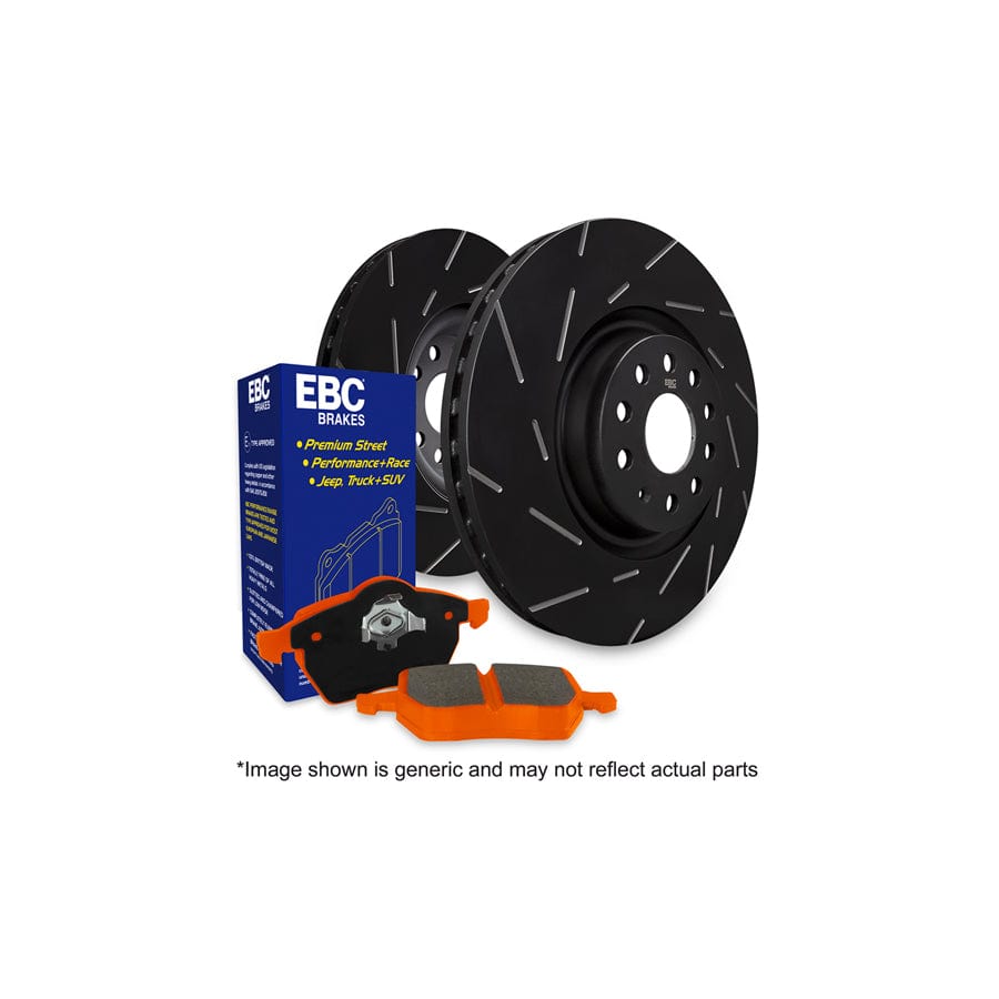 EBC PD10KF1112 Honda NSX Orangestuff Front Brake Pad & USR Disc Kit - Akebono Caliper 1 | ML Performance UK Car Parts