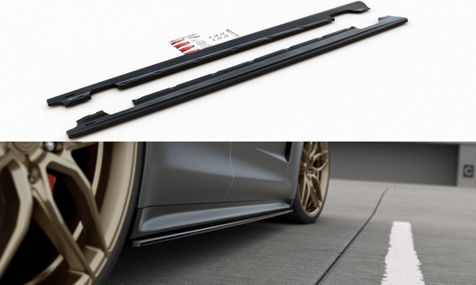 Maxton Design PO-PA-971-T-SD1T Side Skirts Diffusers Porsche Panamera Turbo / GTS 971 | ML Performance UK Car Parts