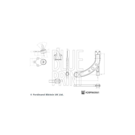 Blue Print ADBP860061 Suspension Arm For Kia Rio