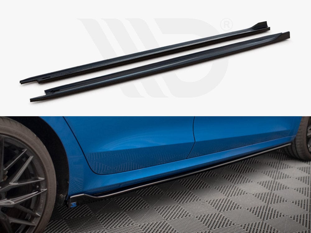 Maxton Design SK-OC-4-SD1T Side Skirts Diffusers V.1 Skoda Octavia MK4 | ML Performance UK Car Parts