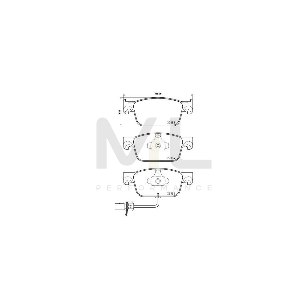 Brembo P 85 153X Brake Pad Set | ML Performance Car Parts