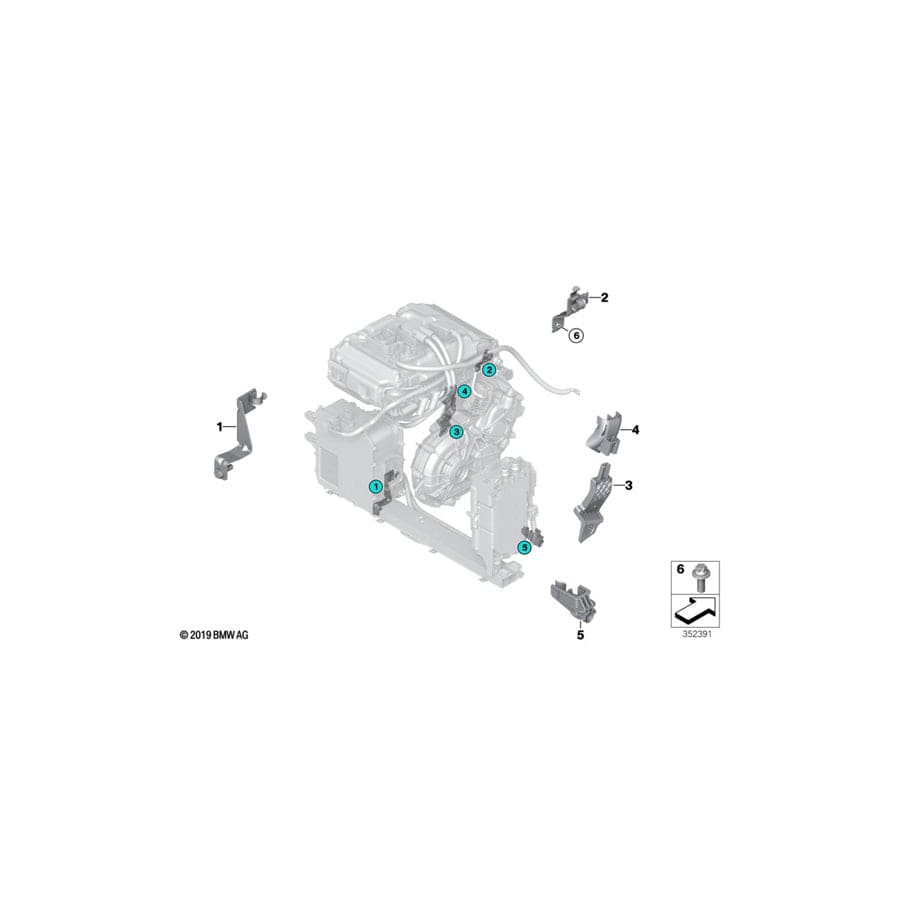 Genuine BMW 12422908782 Star-Socket Screw (Inc. i3 120Ah Rex, i3 60Ah & i3 120Ah) | ML Performance UK Car Parts