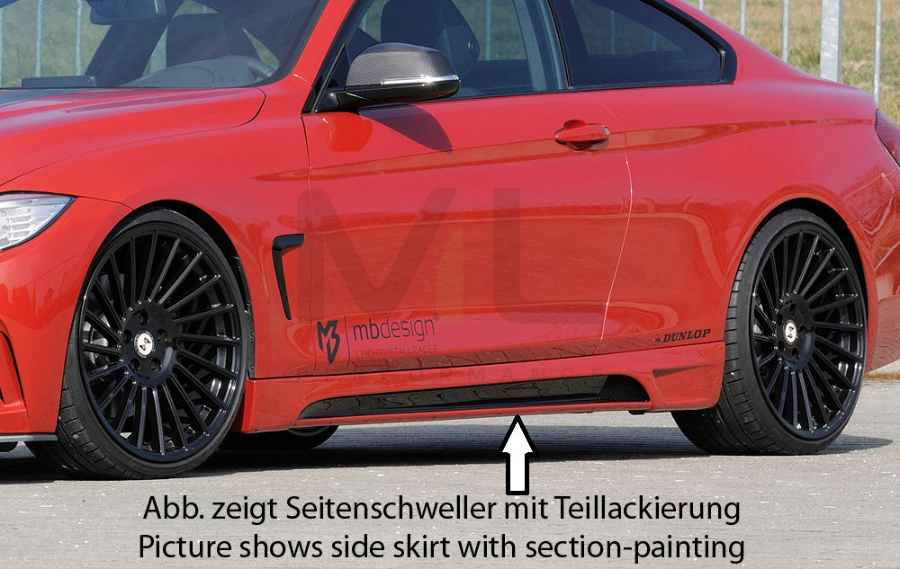 Rieger 00099244 BMW 4 Series F32 F33 Side Skirt 1 | ML Performance UK Car Parts