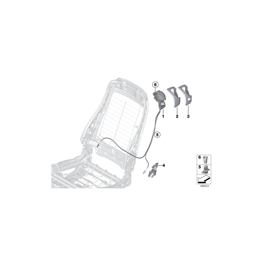 Genuine BMW 52107288349 F82 F87 F21 Clip Center (Inc. 225d, 118d & 218d) | ML Performance UK Car Parts