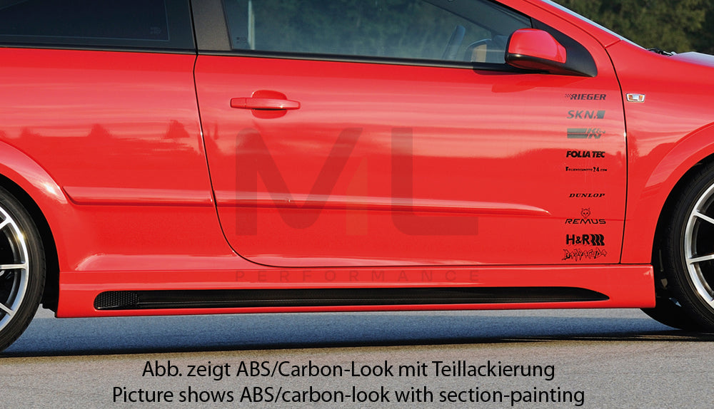 Rieger 00099318 Opel Astra H Side Skirt (GTC & Twin-Top) 1 | ML Performance UK Car Parts