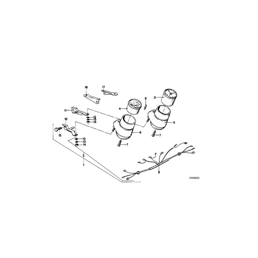Genuine BMW 61121243707 Wiring Additional Instruments (Inc. R45, R65 & R45T) | ML Performance UK