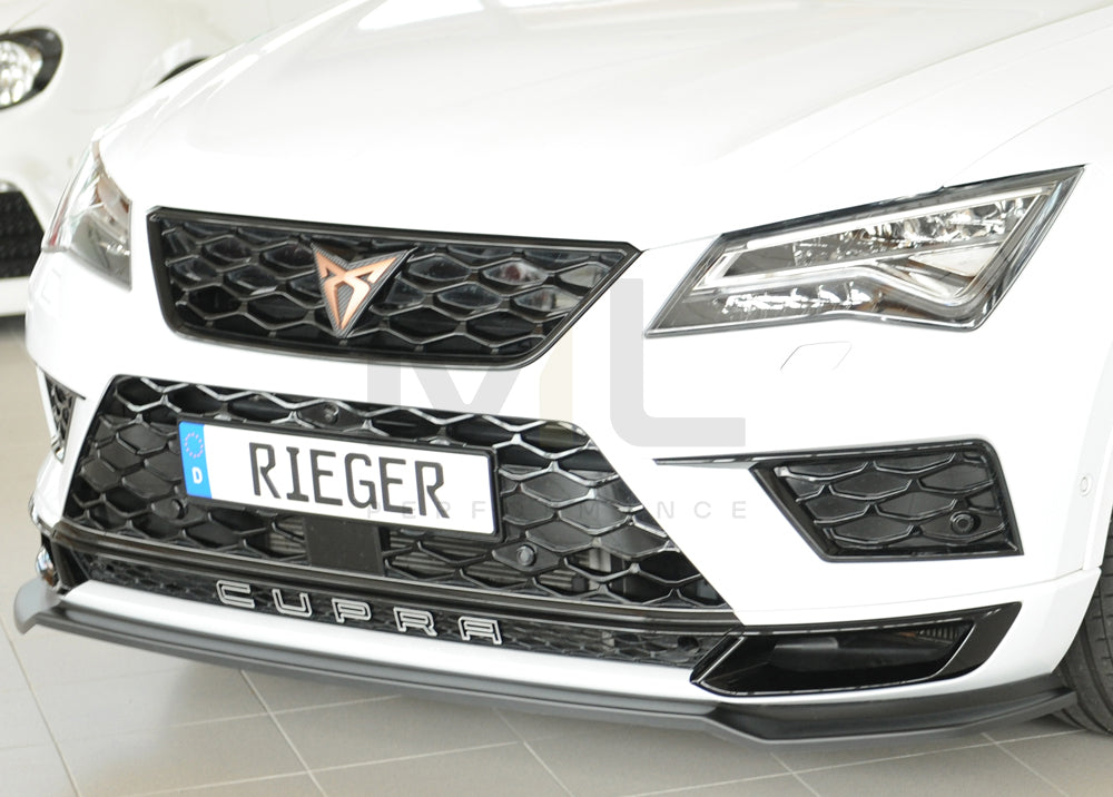 Rieger 00027044 SEAT 5FP Ateca Cupra Front Splitter 5 | ML Performance UK Car Parts