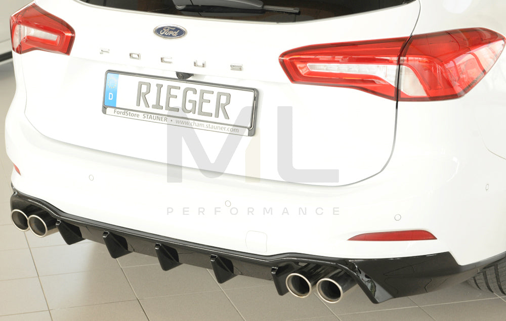 Rieger 00088239 Ford DEH Focus 4 Rear Diffuser (Inc. Focus 4 ST) 3 | ML Performance UK Car Parts