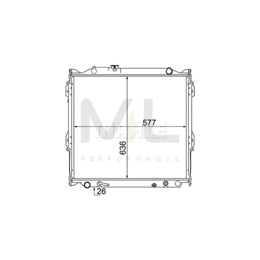 MAHLE ORIGINAL CR 1528 000S Engine radiator Brazed cooling fins, Automatic Transmission, Manual Transmission | ML Performance Car Parts