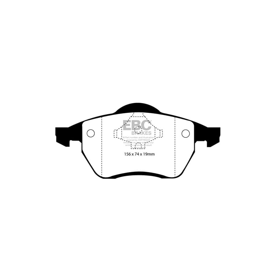 EBC PD40K751 Ford Seat VW Ultimax Pad & Plain Disc Kit - Girling/TRW Caliper (Inc. Galaxy Mk1, Alhambra, Sharan) 2 | ML Performance UK Car Parts