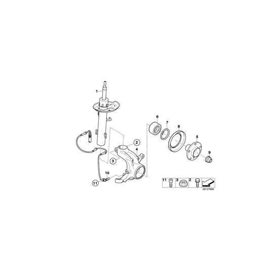 Genuine BMW 34523420330 E83 Dxc Pulse Generator, Front L=832mm (Inc. X3) | ML Performance UK Car Parts