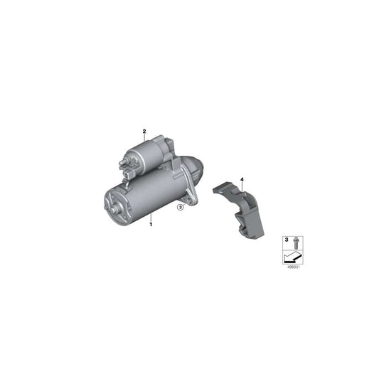 Genuine BMW 12418614519 F23 F31 F26 Exch. Starter Motor (Inc. 328i & X3) | ML Performance UK Car Parts