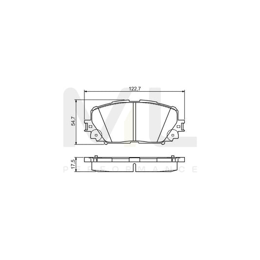 Bosch 0986495109 Brake Pad Set For Toyota Yaris With Mounting Manual BP1556 | ML Performance Car Parts